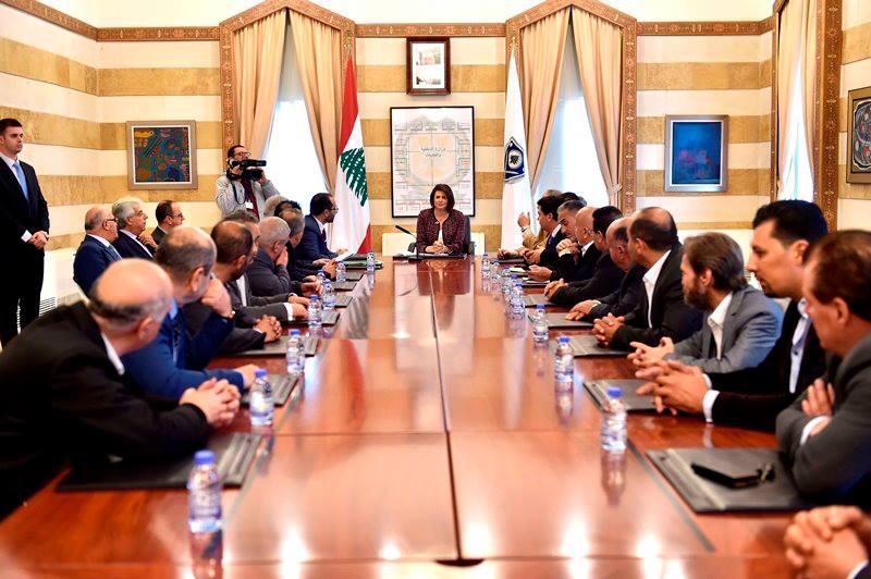 Minister Raya Al-Hassan’s meeting with the heads of the associations of mayors